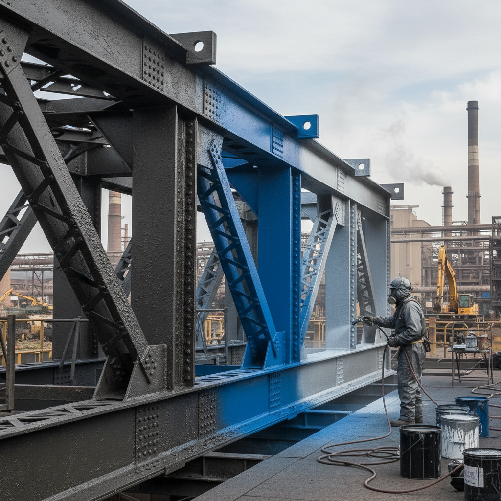 фото Окраска металлоконструкций: типы покрытий и технология нанесения