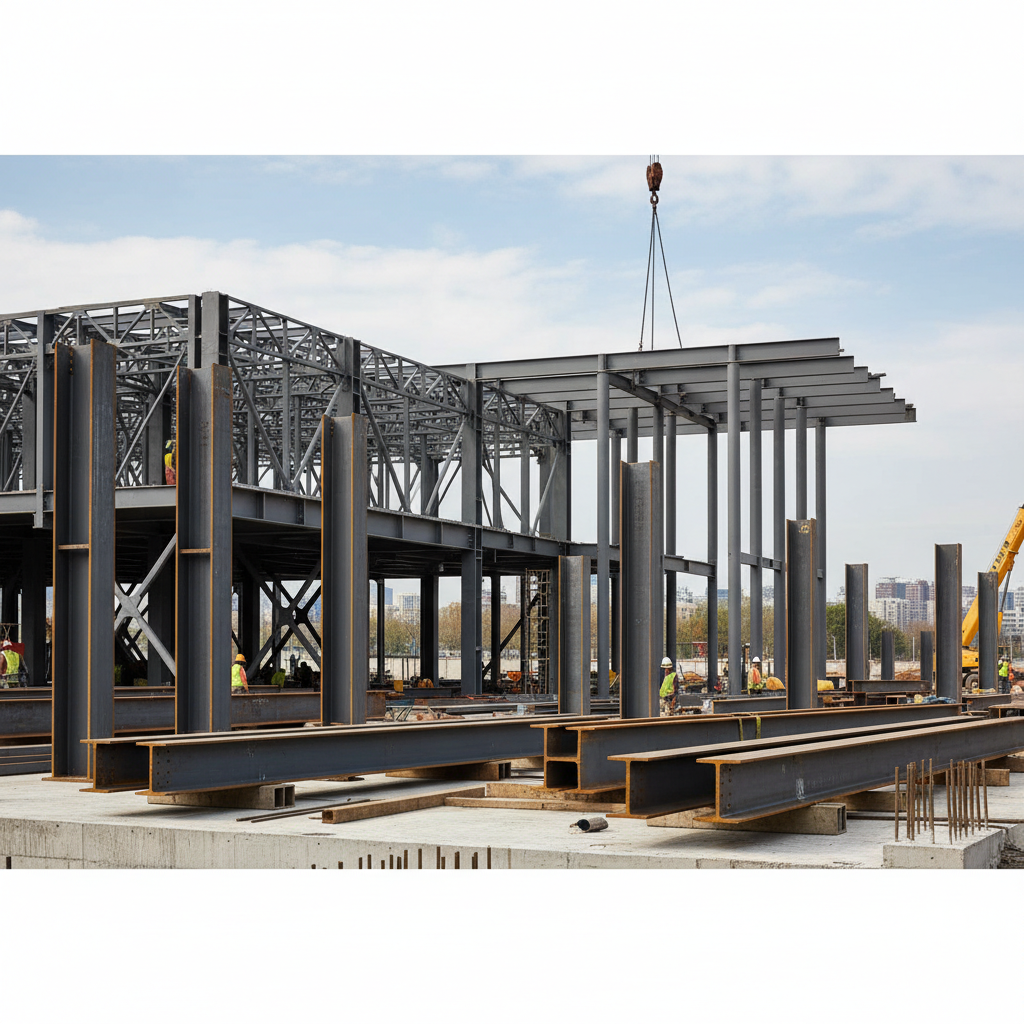 фото Балки и колонны из металла: типы и применение в строительстве