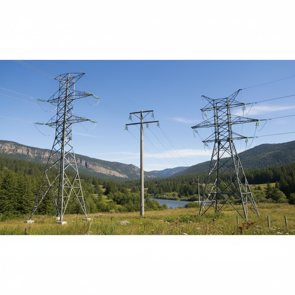 фото Металлические опоры ЛЭП: виды и стандарты изготовления