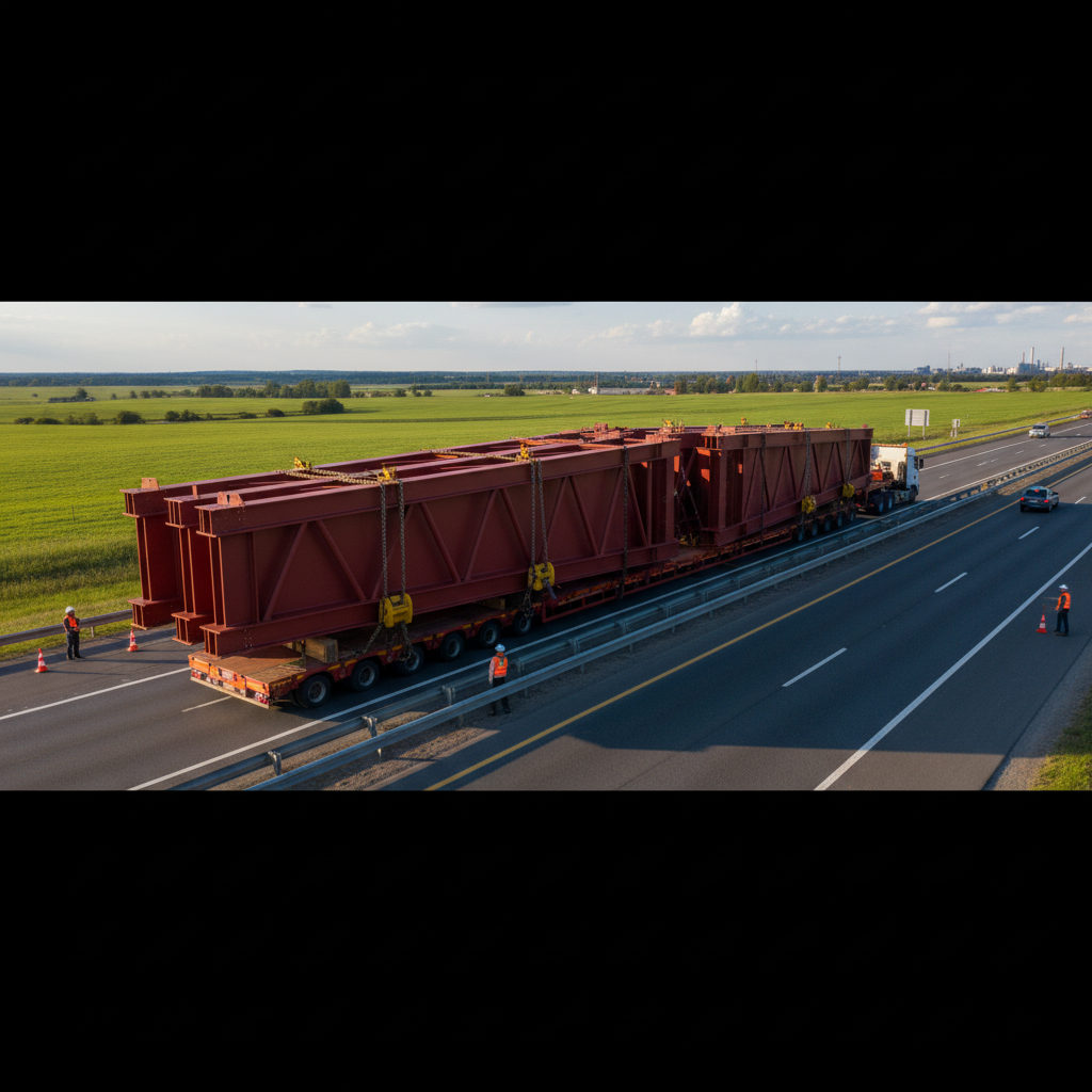 фото Транспортировка металлоконструкций: правила и особенности